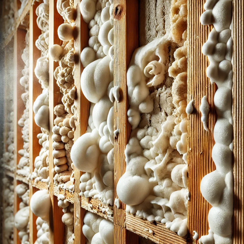 Poorly Installed Spray Foam Insulation Poorly Installed Spray Foam Insulation